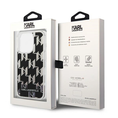 Kup Etui Karl Lagerfeld KLHCP14XLMNMK Apple iPhone 14 Pro Max hardcase černý/black Liquid Glitter Monogram - KLD1150 - {ean13} - Sklep Home Screen