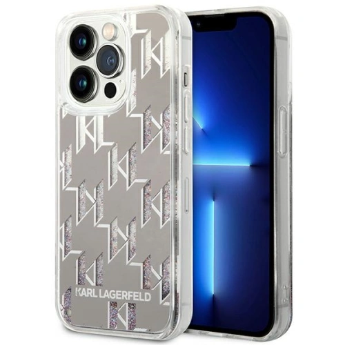 Kup Etui Karl Lagerfeld KLHCP14XLMNMS Apple iPhone 14 Pro Max hardcase argintiu/silver Liquid Glitter Monogram - KLD1151 - {ean13} - Sklep Home Screen