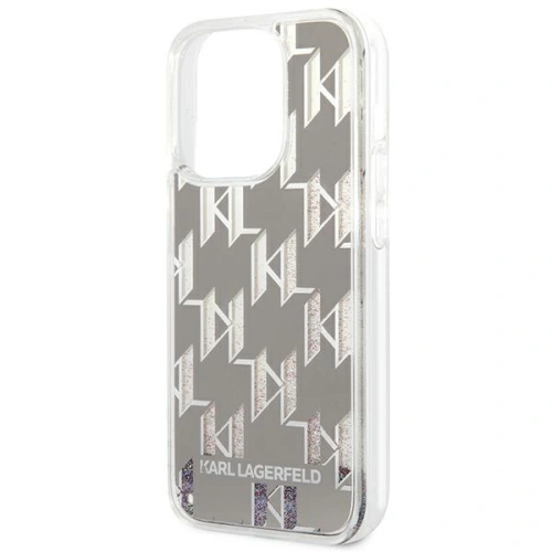 Kup Etui Karl Lagerfeld KLHCP14XLMNMS Apple iPhone 14 Pro Max hardcase srebrny/silver Liquid Glitter Monogram - KLD1151 - {ean13} - Sklep Home Screen
