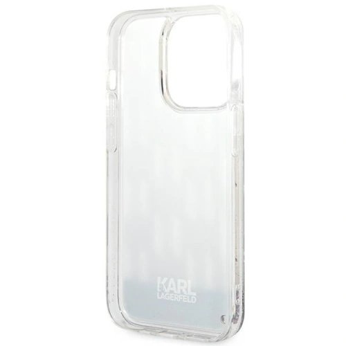 Kup Etui Karl Lagerfeld KLHCP14XLMNMS Apple iPhone 14 Pro Max hardcase srebrny/silver Liquid Glitter Monogram - KLD1151 - {ean13} - Sklep Home Screen