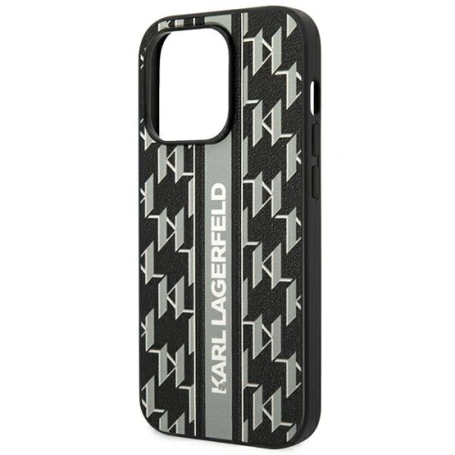 Kup Case Karl Lagerfeld KLHCP14XPGKLSKG Apple iPhone 14 Pro Max Hardcase grau/grey Monogram Stripe - KLD1152 - {ean13} - Sklep Home Screen