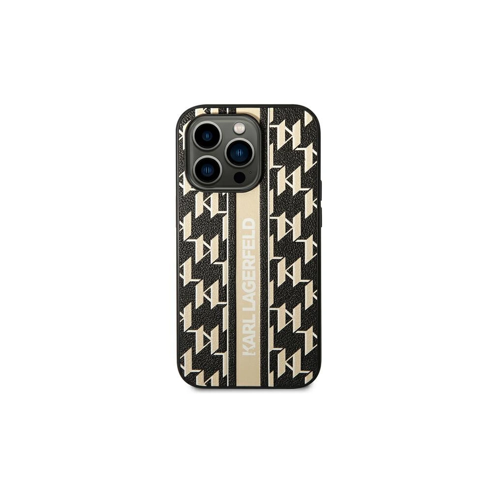 Etui Karl Lagerfeld KLHCP14XPGKLSKW Apple iPhone 14 Pro Max hardcase brązowy/brown Monogram Stripe