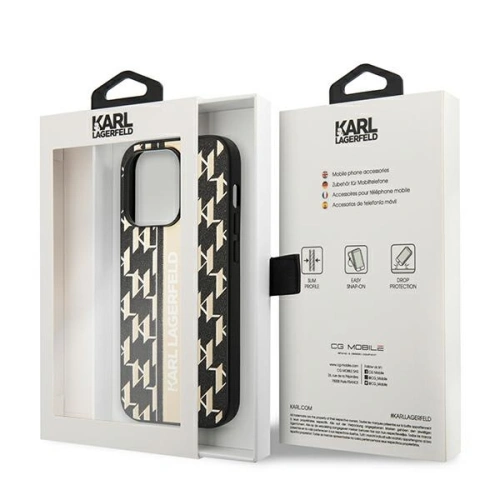 Kup Etui Karl Lagerfeld KLHCP14XPGKLSKW Apple iPhone 14 Pro Max hardcase brązowy/brown Monogram Stripe - KLD1153 - {ean13} - Sklep Home Screen