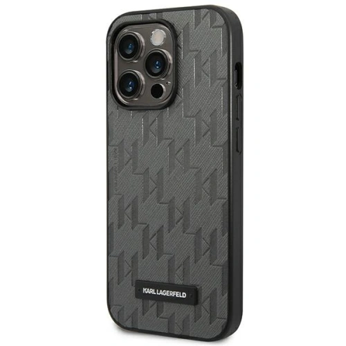 Kup Etui Karl Lagerfeld KLHCP14XSAKLHPG Apple iPhone 14 Pro Max hardcase šedá/grey Saffiano Mono Metal Logo - KLD1154 - {ean13} - Sklep Home Screen