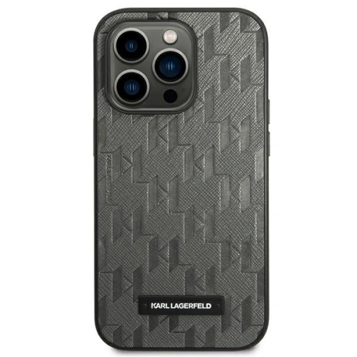 Kup Etui Karl Lagerfeld KLHCP14XSAKLHPG Apple iPhone 14 Pro Max hardcase šedá/grey Saffiano Mono Metal Logo - KLD1154 - {ean13} - Sklep Home Screen