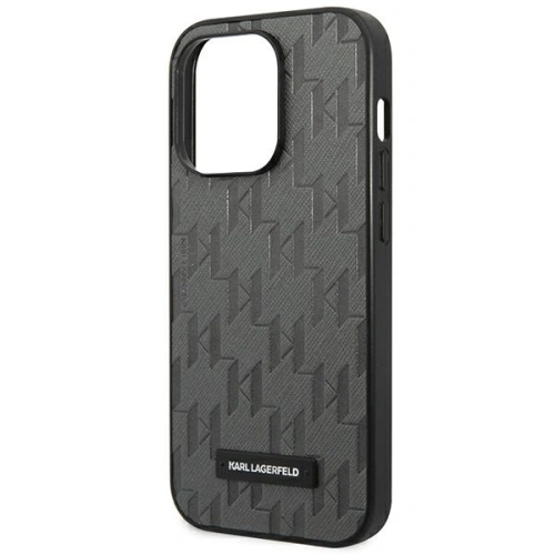 Kup Etui Karl Lagerfeld KLHCP14XSAKLHPG Apple iPhone 14 Pro Max hardcase šedá/grey Saffiano Mono Metal Logo - KLD1154 - {ean13} - Sklep Home Screen