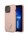 Etui Guess GUHCP14XPSATLP Apple iPhone 14 Pro Max růžový/pink hardcase SaffianoTriangle Logo