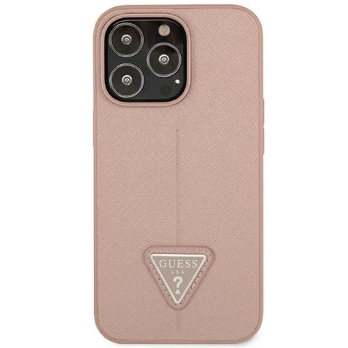 Kup Etui Guess GUHCP14XPSATLP Apple iPhone 14 Pro Max różowy/pink hardcase SaffianoTriangle Logo - GUE2139 - {ean13} - Sklep Home Screen