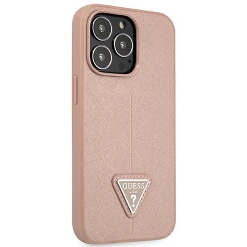 Kup Etui Guess GUHCP14XPSATLP Apple iPhone 14 Pro Max różowy/pink hardcase SaffianoTriangle Logo - GUE2139 - {ean13} - Sklep Home Screen