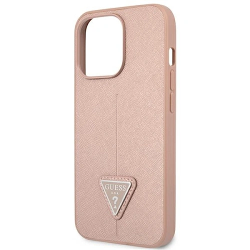 Kup Etui Guess GUHCP14XPSATLP Apple iPhone 14 Pro Max różowy/pink hardcase SaffianoTriangle Logo - GUE2139 - {ean13} - Sklep Home Screen