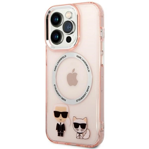 Kup Etui Karl Lagerfeld KLHMP14LHKCP Apple iPhone 14 Pro hardcase różowy/pink Karl & Choupette Aluminium Magsafe - KLD1155 - {ean13} - Sklep Home Screen