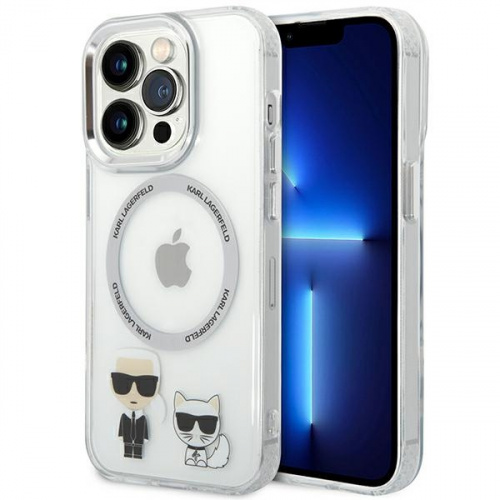 Kup Etui Karl Lagerfeld KLHMP14LHKCT Apple iPhone 14 Pro hardcase przeźroczysty/transparent Karl & Choupette Aluminium Magsafe - 3666339077778 - KLD1156 - Homescreen.pl