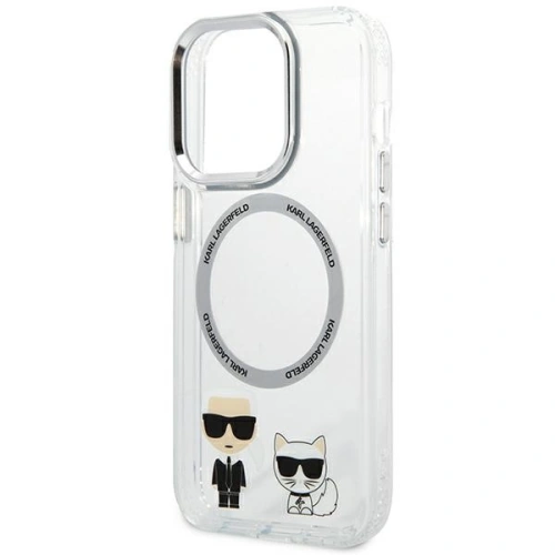 Kup Etui Karl Lagerfeld KLHMP14LHKCT Apple iPhone 14 Pro hardcase transparent/transparent Karl & Choupette Aluminium Magsafe - KLD1156 - {ean13} - Sklep Home Screen