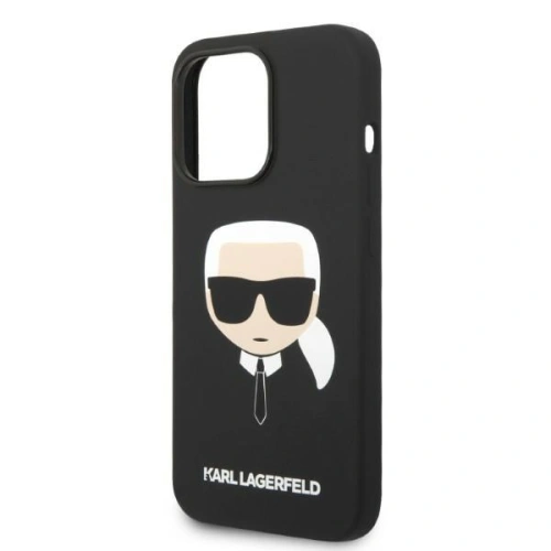 Kup Case Karl Lagerfeld KLHMP14LSLKHBK Apple iPhone 14 Pro Hardcase schwarz/black Silikon Karls Kopf Magsafe - KLD1157 - {ean13} - Sklep Home Screen