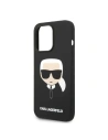Kup Etui Karl Lagerfeld KLHMP14LSLKHBK Apple iPhone 14 Pro hardcase negru/black Silicone Karl`s Head Magsafe - KLD1157 - {ean13} - Sklep Home Screen
