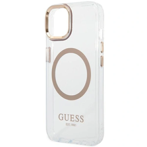 Kup Case Guess GUHMP14MHTRMD Apple iPhone 14 Plus / 15 Plus gold/hartes Gehäuse Metallrahmen Magsafe - GUE2146 - {ean13} - Sklep Home Screen