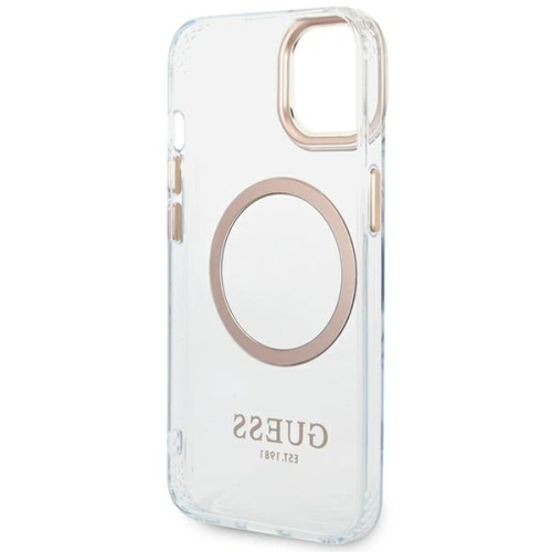 Kup Case Guess GUHMP14MHTRMD Apple iPhone 14 Plus / 15 Plus gold/hartes Gehäuse Metallrahmen Magsafe - GUE2146 - {ean13} - Sklep Home Screen