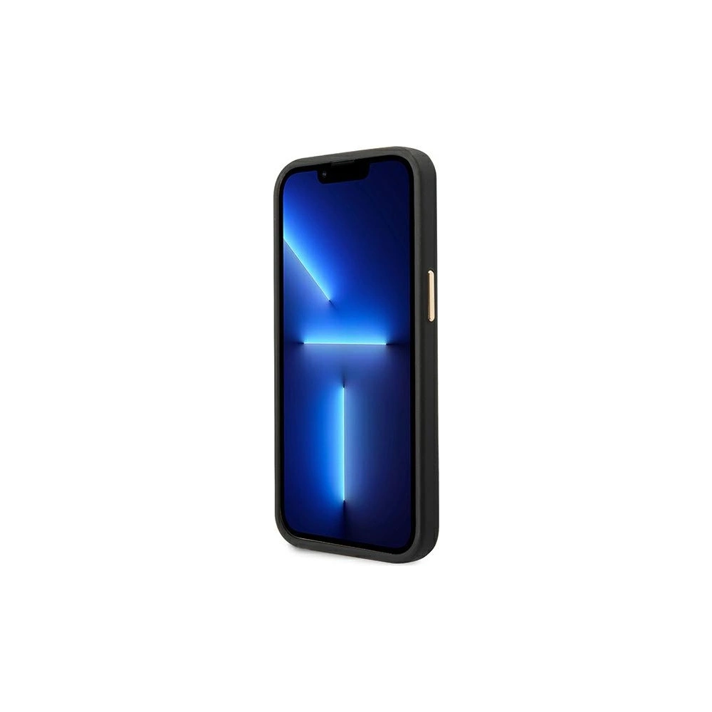 Etui Guess GUHMP14MU4GPRK Apple iPhone 14 Plus / 15 Plus czarny/black hard case 4G Logo Plate MagSafe