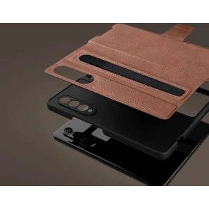 Kup Etui Nillkin Aoge Leather Samsung Galaxy Z Fold 3 brązowy - NLK593 - {ean13} - Sklep Home Screen