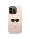 Kup Etui Karl Lagerfeld KLHMP14LSLKHLP Apple iPhone 14 Pro hardcase jasnoróżowy/light pink Silicone Karl`s Head Magsafe - KLD1158 - {ean13} - Sklep Home Screen