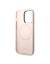 Kup Etui Karl Lagerfeld KLHMP14LSLKHLP Apple iPhone 14 Pro hardcase jasnoróżowy/light pink Silicone Karl`s Head Magsafe - KLD1158 - {ean13} - Sklep Home Screen