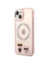 Buy Karl Lagerfeld KLHMP14MHKCP Apple iPhone 14 Plus / 15 Plus hardcase pink Karl & Choupette Aluminium Magsafe - KLD1159 - {ean13} - Home Screen Store Europe