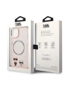 Buy Karl Lagerfeld KLHMP14MHKCP Apple iPhone 14 Plus / 15 Plus hardcase pink Karl & Choupette Aluminium Magsafe - KLD1159 - {ean13} - Home Screen Store Europe