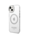 Kup Etui Guess GUHMP14SHTRMS Apple iPhone 14 srebrny/silver hard case Metal Outline Magsafe - GUE2151 - {ean13} - Sklep Home Screen
