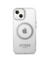 Kup Etui Guess GUHMP14SHTRMS Apple iPhone 14 srebrny/silver hard case Metal Outline Magsafe - GUE2151 - {ean13} - Sklep Home Screen