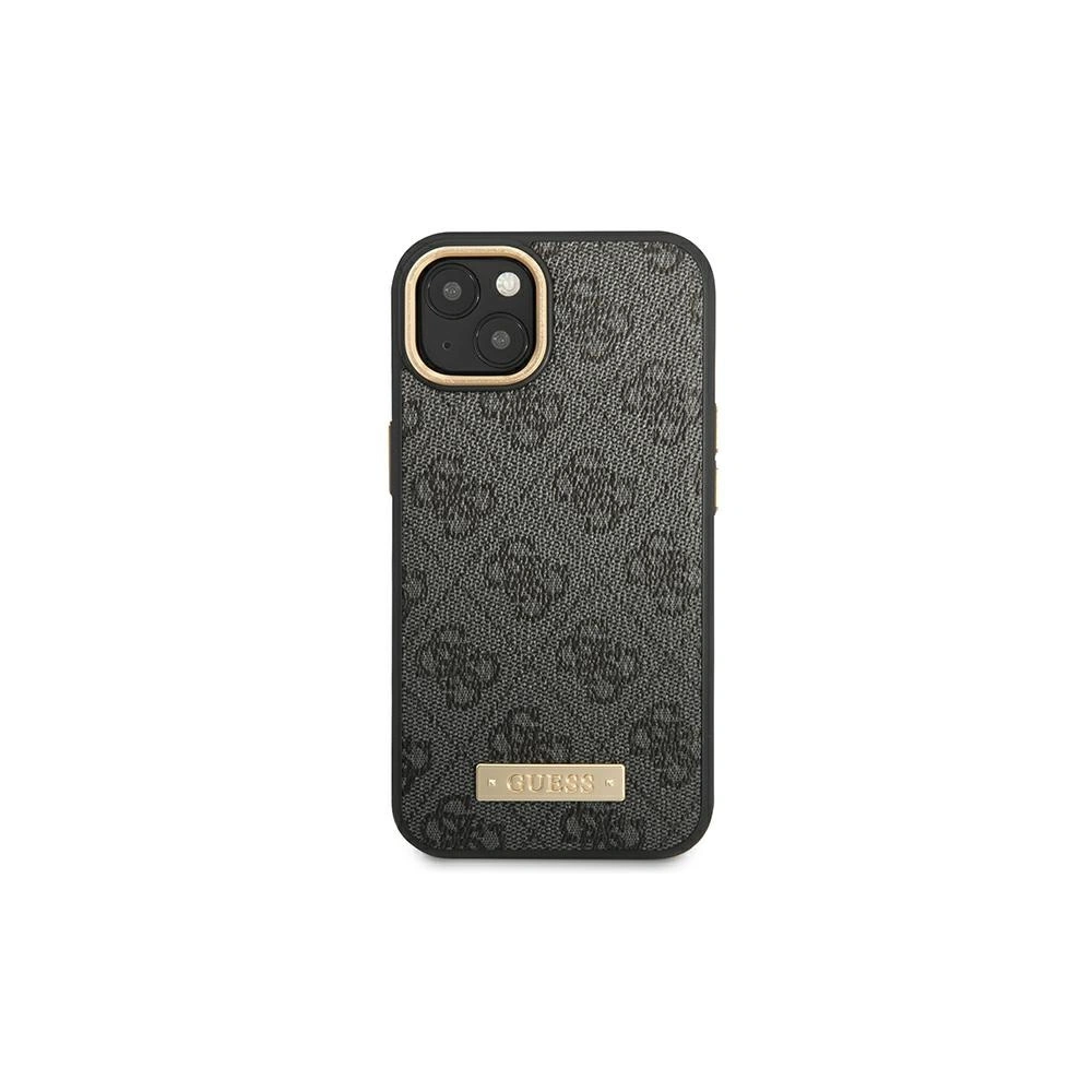 Etui Guess GUHMP14SU4GPRK Apple iPhone 14 czarny/black hard case 4G Logo Plate MagSafe