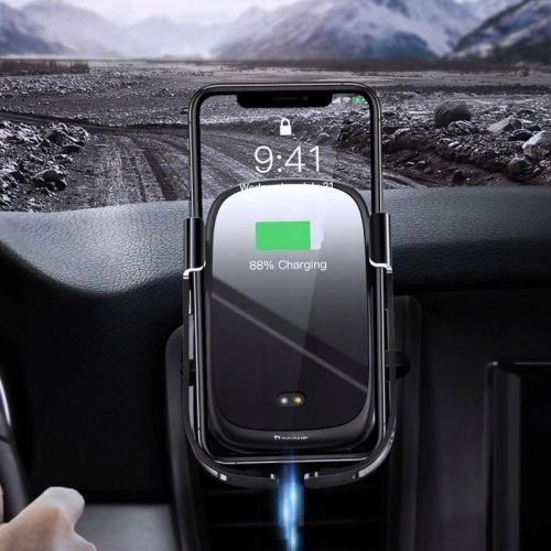 Kup Autohalter mit induktiver Ladestation Baseus Rock - BSU071 - {ean13} - Sklep Home Screen