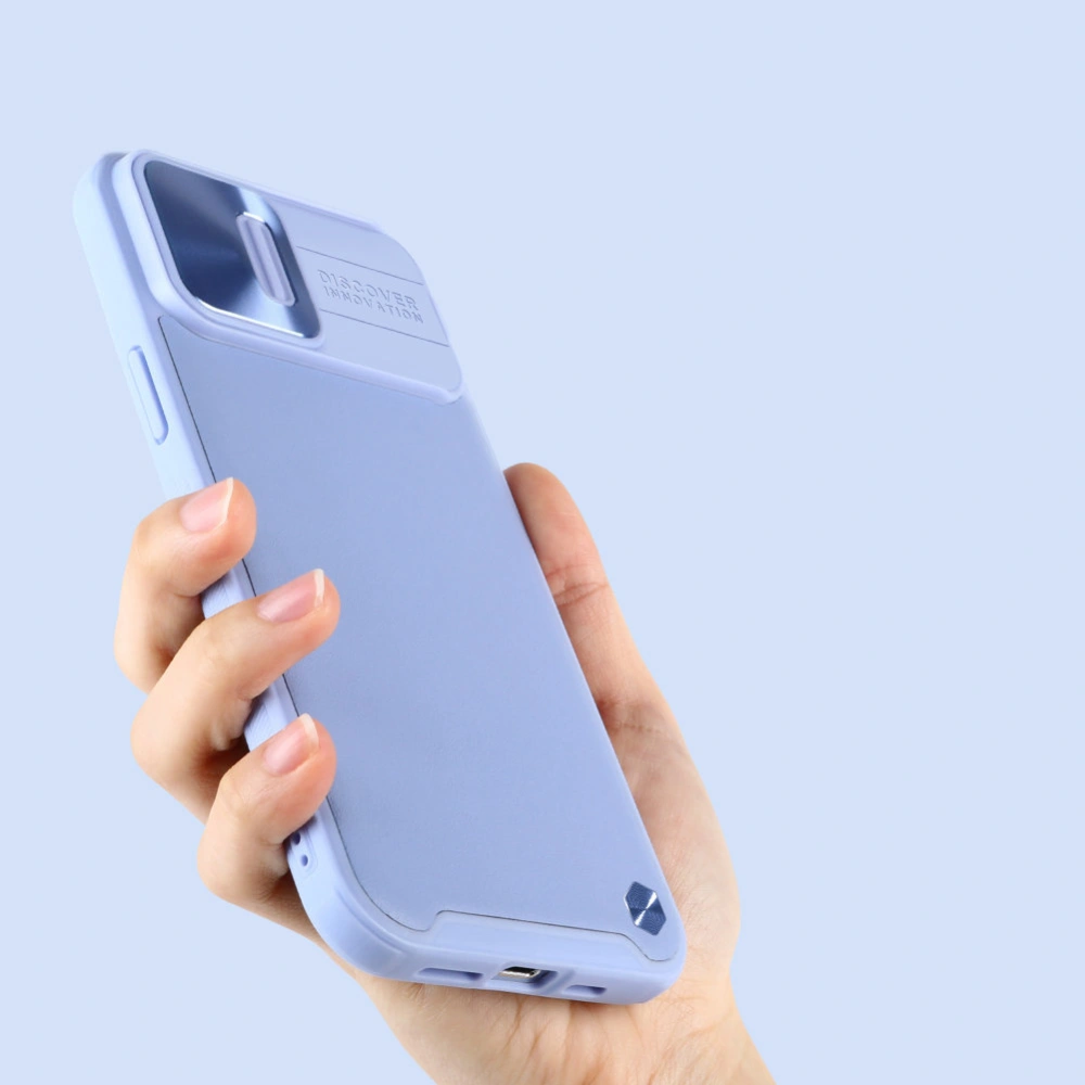 Etui Nillkin CamShield Leather Apple iPhone 13 Pro fioletowy