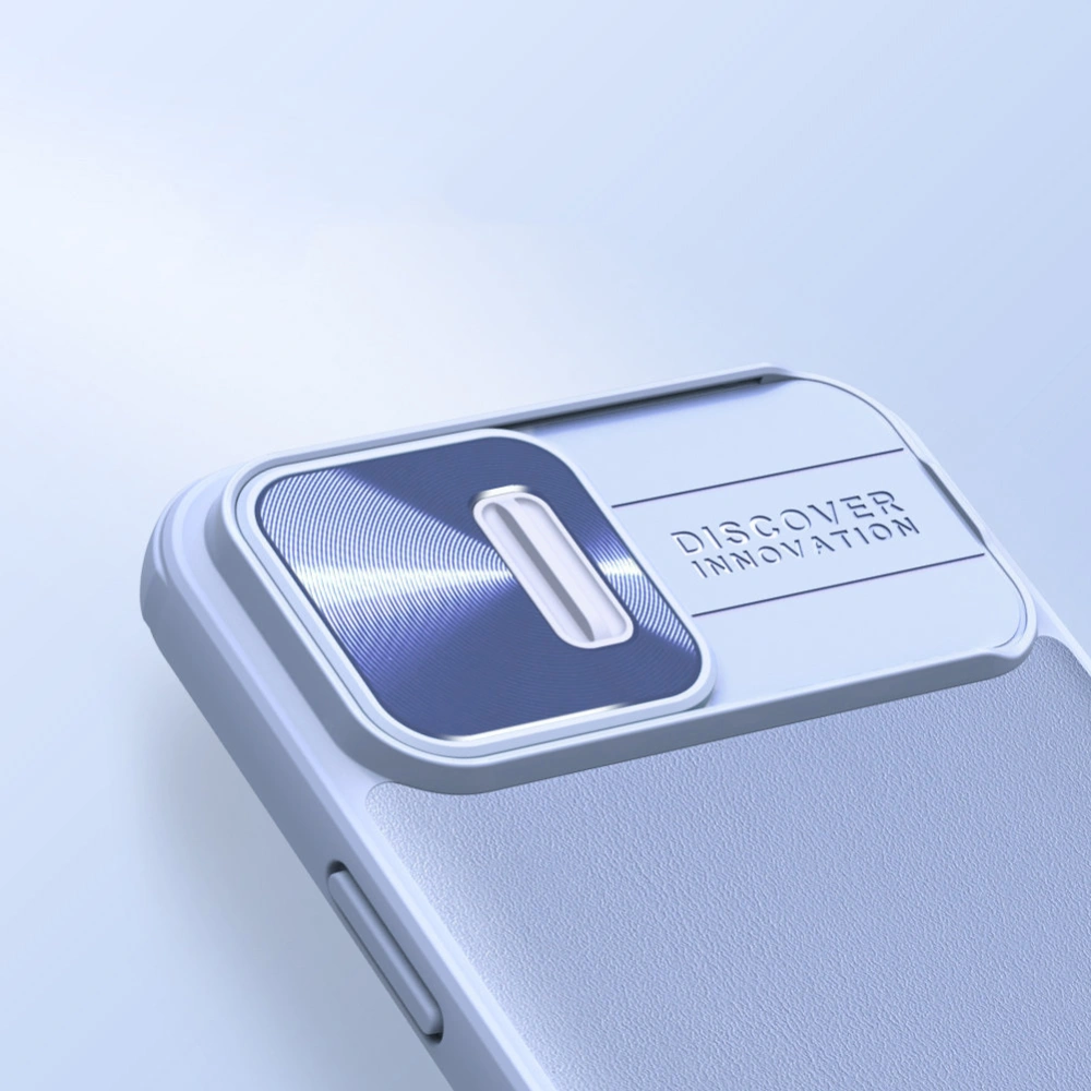 Etui Nillkin CamShield Leather Apple iPhone 13 Pro fioletowy