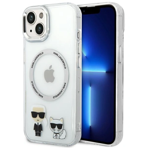 Kup Etui Karl Lagerfeld KLHMP14SHKCT Apple iPhone 14 hardcase transparent/transparent Karl & Choupette Aluminiu Magsafe - KLD1163 - {ean13} - Sklep Home Screen