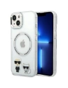 Etui Karl Lagerfeld KLHMP14SHKCT Apple iPhone 14 hardcase transparent/transparent Karl & Choupette Aluminiu Magsafe