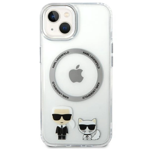 Kup Etui Karl Lagerfeld KLHMP14SHKCT Apple iPhone 14 hardcase transparent/transparent Karl & Choupette Aluminiu Magsafe - KLD1163 - {ean13} - Sklep Home Screen