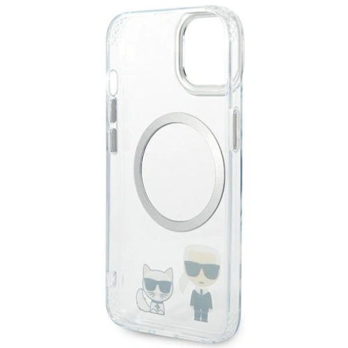 Kup Etui Karl Lagerfeld KLHMP14SHKCT Apple iPhone 14 hardcase transparent/transparent Karl & Choupette Aluminiu Magsafe - KLD1163 - {ean13} - Sklep Home Screen
