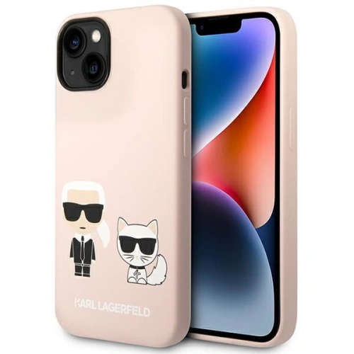 Kup Etui Karl Lagerfeld KLHMP14SSSKCI Apple iPhone 14 hardcase roz light/roz silicon Karl & Choupette Magsafe - KLD1164 - {ean13} - Sklep Home Screen