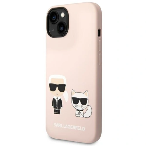 Kup Etui Karl Lagerfeld KLHMP14SSSKCI Apple iPhone 14 hardcase roz light/roz silicon Karl & Choupette Magsafe - KLD1164 - {ean13} - Sklep Home Screen