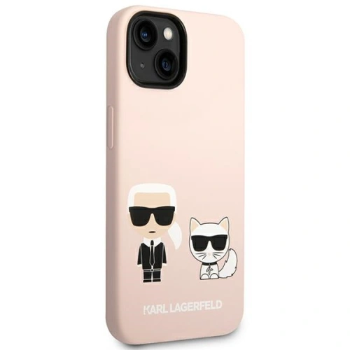 Kup Etui Karl Lagerfeld KLHMP14SSSKCI Apple iPhone 14 hardcase roz light/roz silicon Karl & Choupette Magsafe - KLD1164 - {ean13} - Sklep Home Screen