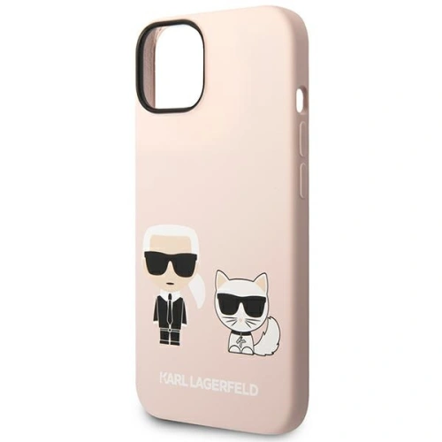 Kup Etui Karl Lagerfeld KLHMP14SSSKCI Apple iPhone 14 hardcase roz light/roz silicon Karl & Choupette Magsafe - KLD1164 - {ean13} - Sklep Home Screen