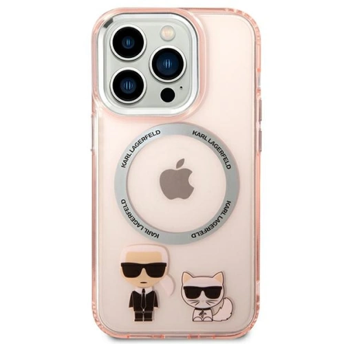 Kup Etui Karl Lagerfeld KLHMP14XHKCP Apple iPhone 14 Pro Max hardcase różowy/pink Karl & Choupette Aluminium Magsafe - KLD1165 - {ean13} - Sklep Home Screen