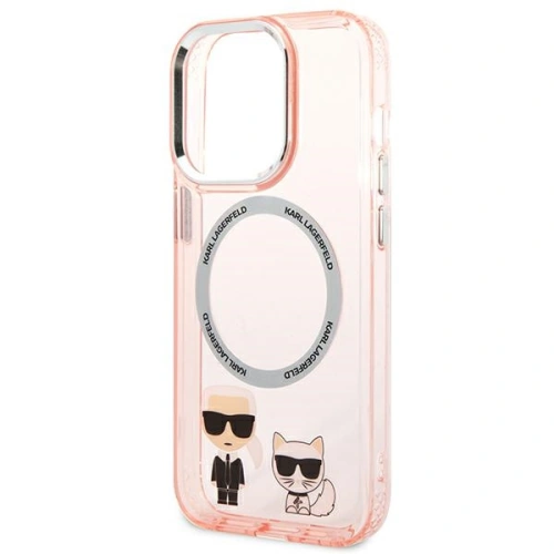 Kup Etui Karl Lagerfeld KLHMP14XHKCP Apple iPhone 14 Pro Max hardcase różowy/pink Karl & Choupette Aluminium Magsafe - KLD1165 - {ean13} - Sklep Home Screen