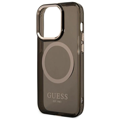 Kup Etui Guess GUHMP14XHTCMK Apple iPhone 14 Pro Max negru/black hard case Gold Outline Translucent MagSafe - GUE2154 - {ean13} - Sklep Home Screen