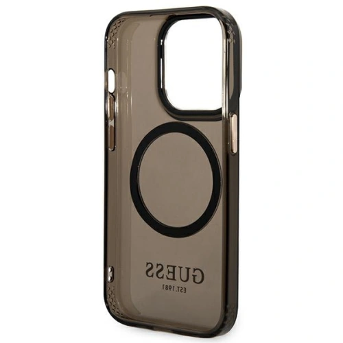 Kup Etui Guess GUHMP14XHTCMK Apple iPhone 14 Pro Max černé/black hard case Gold Outline Translucent MagSafe - GUE2154 - {ean13} - Sklep Home Screen