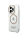 Kup Case Guess GUHMP14XHTRMD Apple iPhone 14 Pro Max gold/hartes Gehäuse Metallrand Magsafe - GUE2155 - {ean13} - Sklep Home Screen