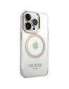 Kup Case Guess GUHMP14XHTRMD Apple iPhone 14 Pro Max gold/hartes Gehäuse Metallrand Magsafe - GUE2155 - {ean13} - Sklep Home Screen