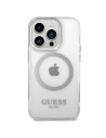 Kup Etui Guess GUHMP14XHTRMS Apple iPhone 14 Pro Max srebrny/silver hard case Metal Outline Magsafe - GUE2156 - {ean13} - Sklep Home Screen