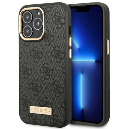 Kup Etui Guess GUHMP14XU4GPRK Apple iPhone 14 Pro Max negru/black hard case 4G Logo Plate MagSafe - GUE2157 - {ean13} - Sklep Home Screen