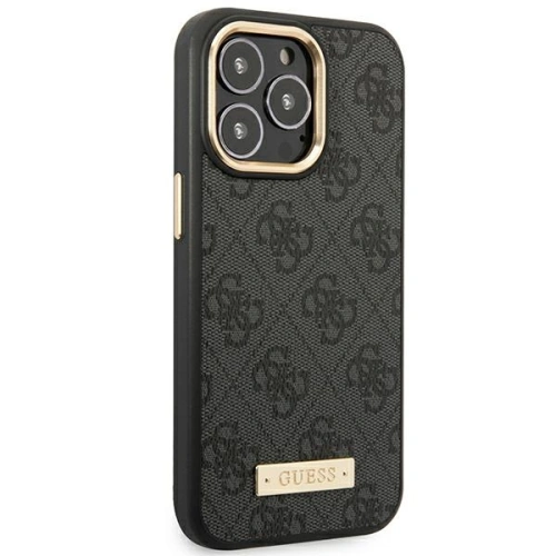 Kup Etui Guess GUHMP14XU4GPRK Apple iPhone 14 Pro Max negru/black hard case 4G Logo Plate MagSafe - GUE2157 - {ean13} - Sklep Home Screen